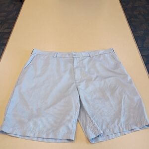 PGA Tour Men's Light Blue Checkered Athletic Shorts Size 36